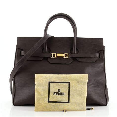 fendi large ring handle logo bag|vintage fendi bags authenticity.